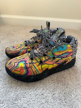 Puma MB.01 Dexters Laboratoty Multicolor Swirl Pattern Athletic Shoes men’s 6.5